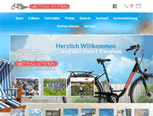 Tablet Screenshot of mietrad-ahlbeck.de